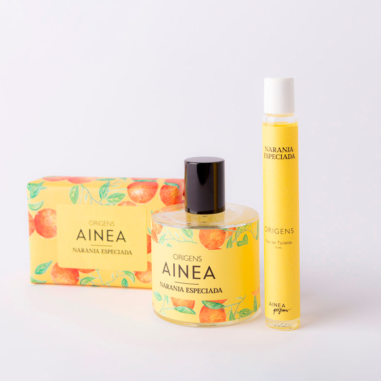 Pack Regalo Naranja Especiada - (Colonia 50 ml + Roll on 15 ml + Jabón 125 g)